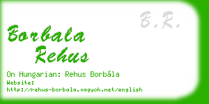 borbala rehus business card