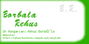 borbala rehus business card